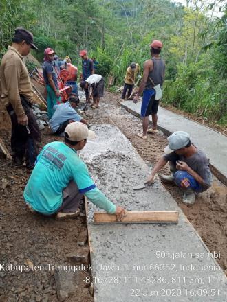 Pembangunan Rabat Jalan Sambi RT 10 Dusun Donosari