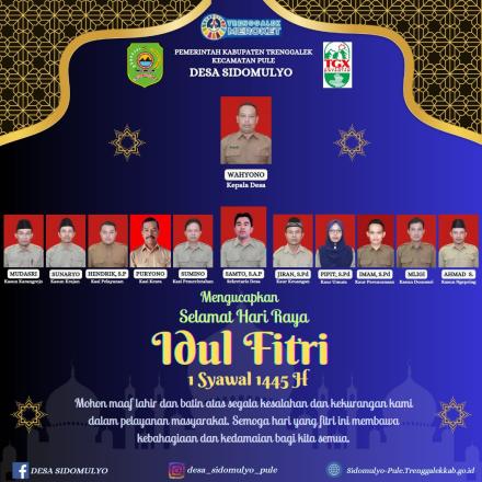 SELAMAT HARI RAYA IDUL FITRI 1 SYAWAL 1445 H / 2024